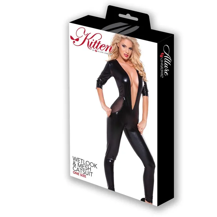 Allure Lingerie Vibrators | Kitten Wetlook & Mesh Catsuit