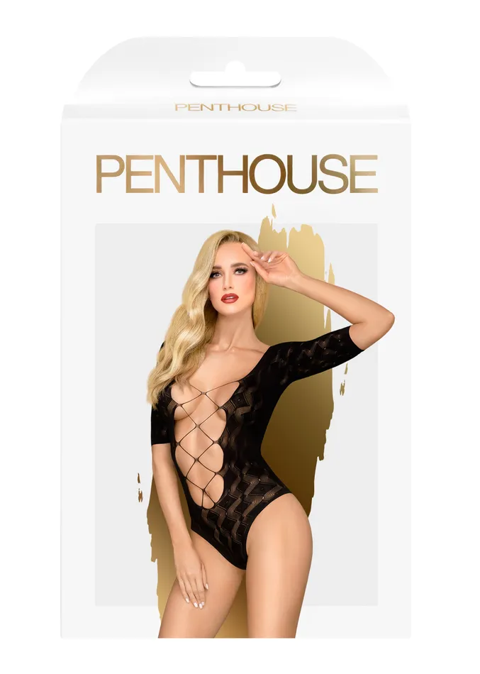 Anal | Penthouse Lingerie Salute Me - Black