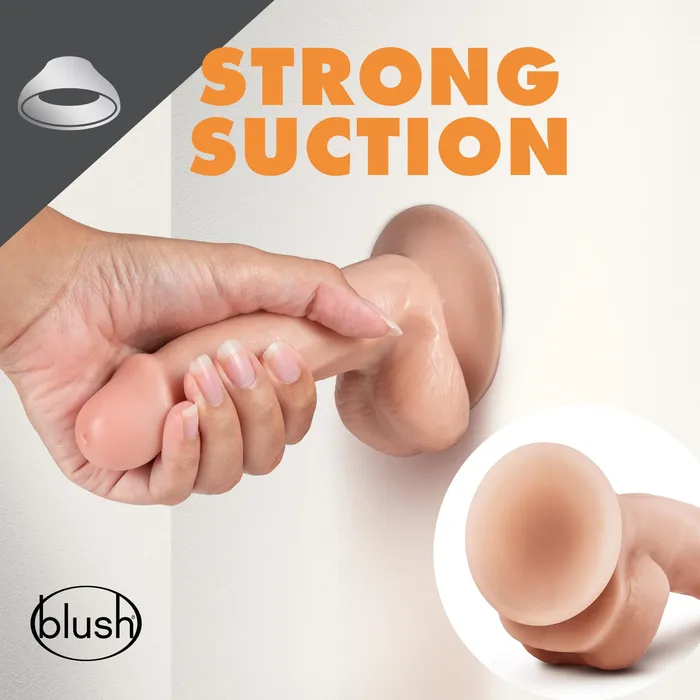 Blush Female Sex Toys | Dr. Skin - Dr. Spin - Inch Gyrating Realistic Dildo