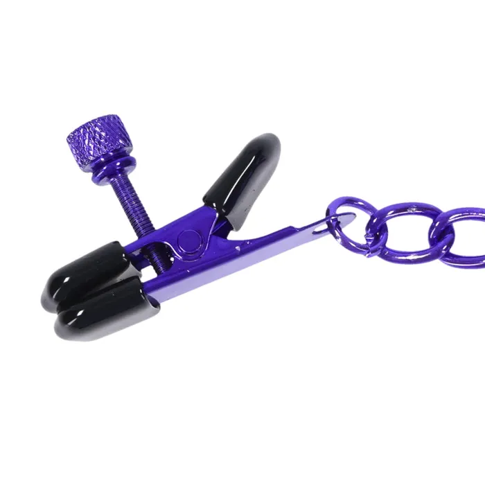 Doc Johnson Anal | Merci - Chained Up - Nipple Clamps - Violet/black Doc Johnson Anal | Merci - Chained Up - Nipple Clamps - Violet/black