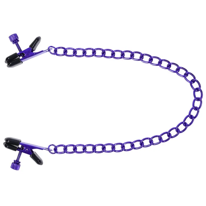 Doc Johnson Anal | Merci - Chained Up - Nipple Clamps - Violet/black Doc Johnson Anal | Merci - Chained Up - Nipple Clamps - Violet/black