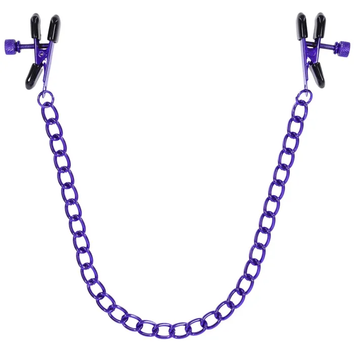 Doc Johnson Anal | Merci - Chained Up - Nipple Clamps - Violet/black Doc Johnson Anal | Merci - Chained Up - Nipple Clamps - Violet/black