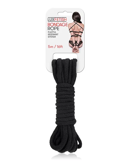 Electric Eel Couples Lux Fetish Bondage Rope Black