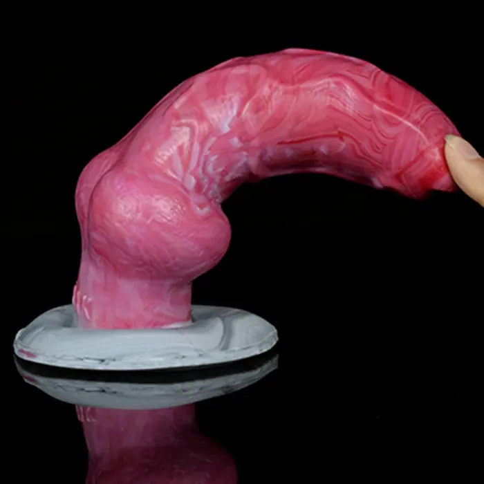 Lovetoyshub Female Sex Toys | 8.15Inch Extra Large Knot Silicone Dog Dildo
