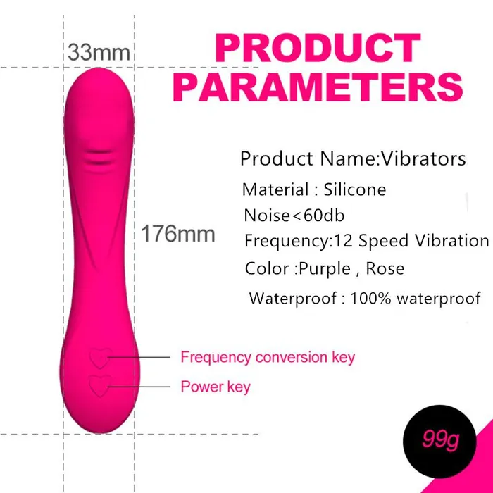 Lusty Age Female Sex Toys | 12 Modes Rechargeable G-spot Vibrator