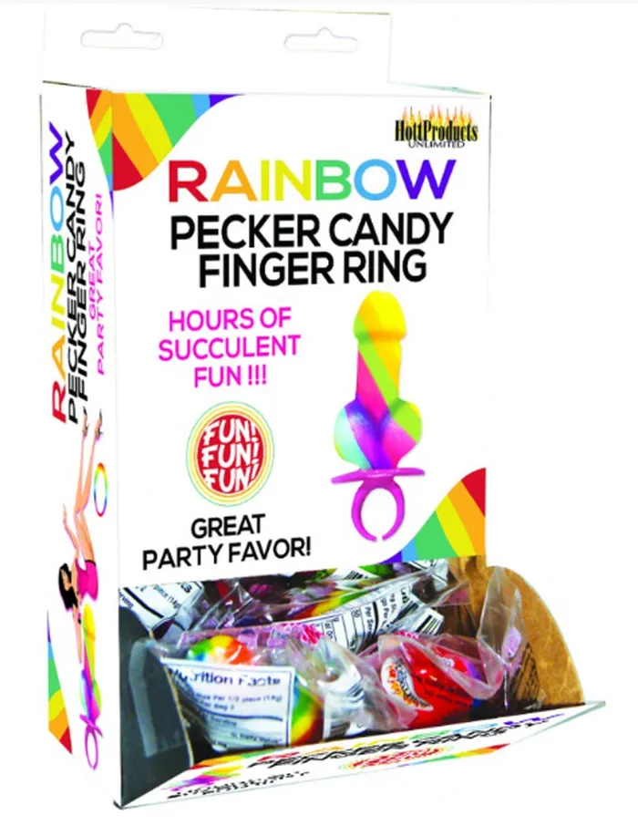 Male Sex Toys Hott Products Rainbow Cock Ring Pop 12 Piece Display