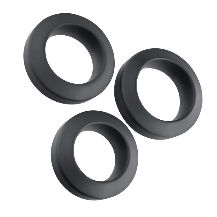 Sale Specials Male Sex Toys Adams 3Piece Penis Ring Set Black