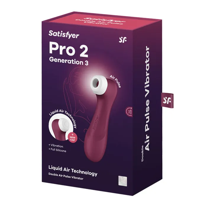 Satisfyer Vibrators | Satisfyer Pro 2 Gen 3 - Wine Red Touch-Rechargeable Clit Stimulator - 4051871 Satisfyer Vibrators | Satisfyer Pro 2 Gen 3 - Wine Red Touch-Rechargeable Clit Stimulator - 4051871
