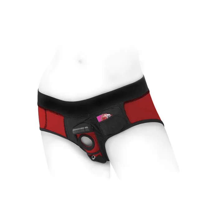 SpareParts HardWear Anal | SpareParts Tomboi Harness Red/Black Nylon - Small