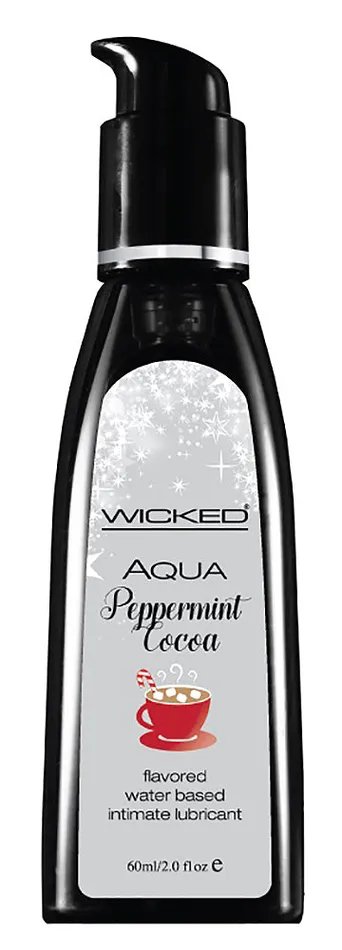 Wicked Sensual Care Lubricants Aqua Peppermint Cocoa Flavored Water Based Lubricant 2 Oz Wicked Sensual Care Lubricants Aqua Peppermint Cocoa Flavored Water Based Lubricant 2 Oz