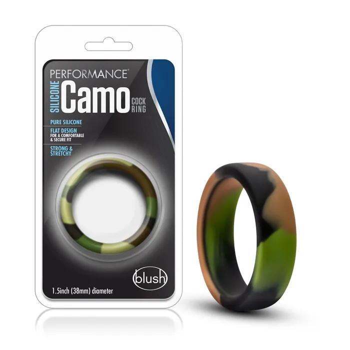 Blush Novelties Male Sex Toys Performance Silicone Camo Cock Ring Green Camoflauge Blush Novelties Male Sex Toys Performance Silicone Camo Cock Ring Green Camoflauge