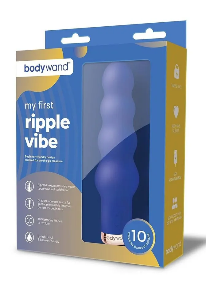 Bodywand Female Sex Toys Bodywand My First Ripple Vibe Silicone Rechargeable Vibrator Bodywand Female Sex Toys Bodywand My First Ripple Vibe Silicone Rechargeable Vibrator