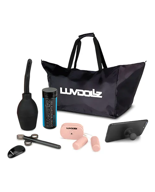 Electric Eel INC Male Sex Toys Luvdollz Remote Control Rechargeable Spread Eagle Pussy Ass wDouche Ivory