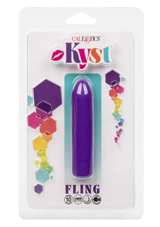 Female Sex Toys Kyst Kyst Fling Rechargeable Silicone Bullet Vibrator