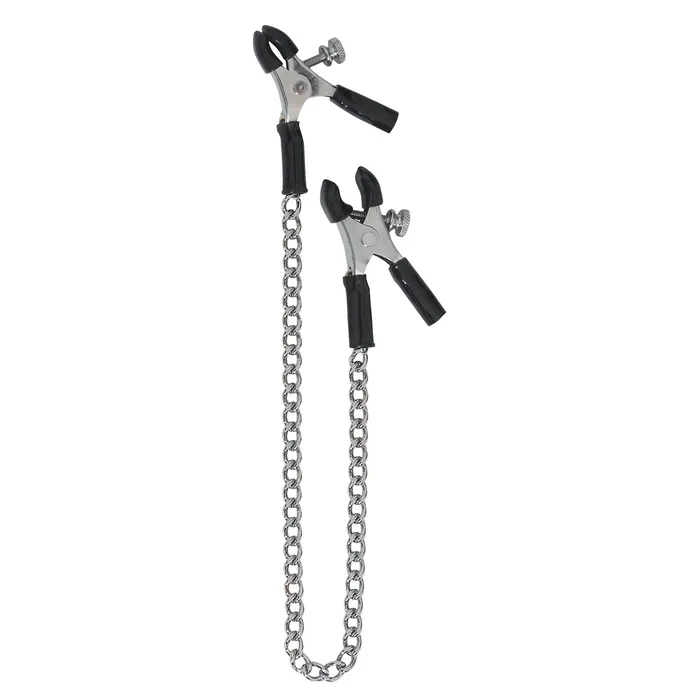Female Sex Toys Spartacus Spartacus Adjustable Micro Plier Nipple Clamps wLink Chain