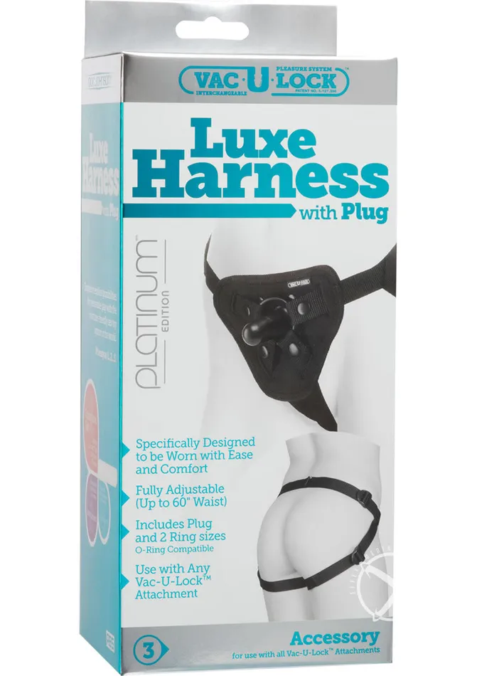 Female Sex Toys VacULock VacULock Platinum Luxe Harness with Butt Plug