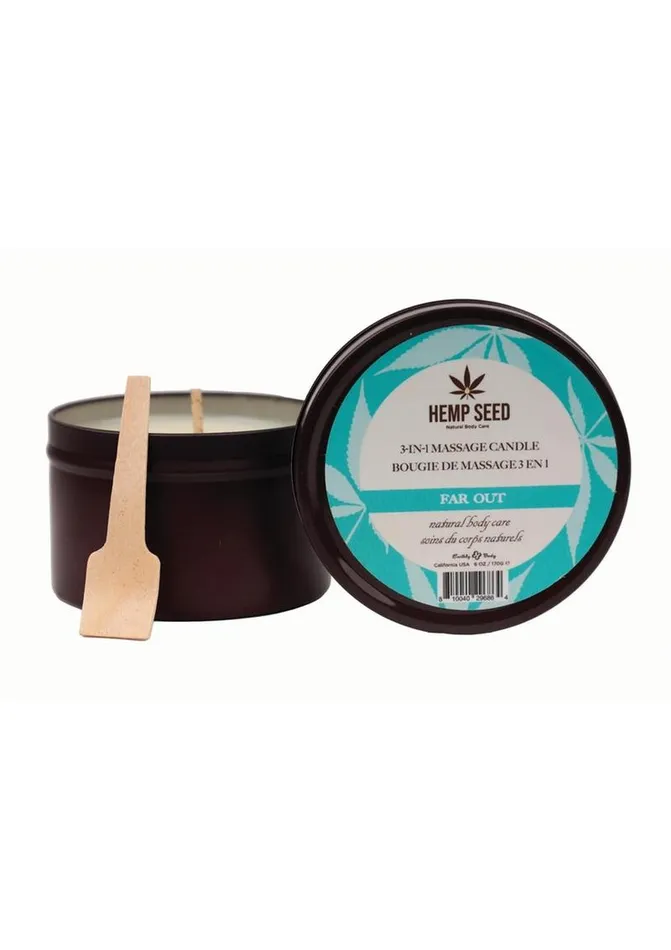 Hemp Seed Body Care Female Sex Toys Earthly Body Hemp Seed 3 In 1 Massage Candle Far Out