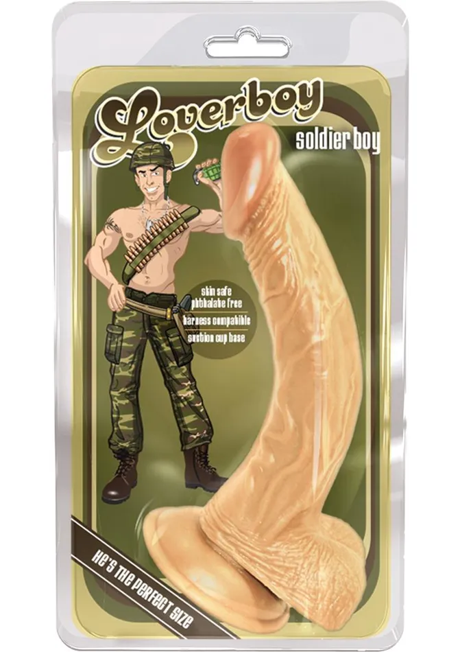 Loverboy Female Sex Toys Loverboy Soldier Boy Dildo with Balls