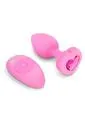 Male Sex Toys bVibe BVibe Vibrating Heart Shape Jewel Rechargeable Silicone Anal Plug with Remote