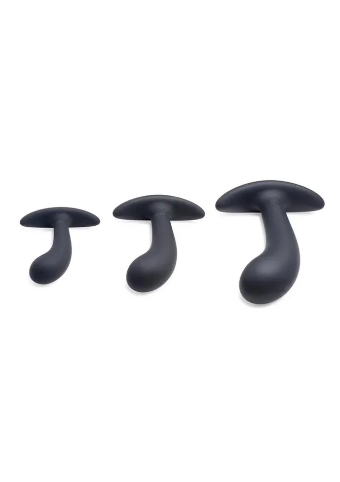 Male Sex Toys Master Series Master Series Dark Delights Curved Silicone Anal Trainer