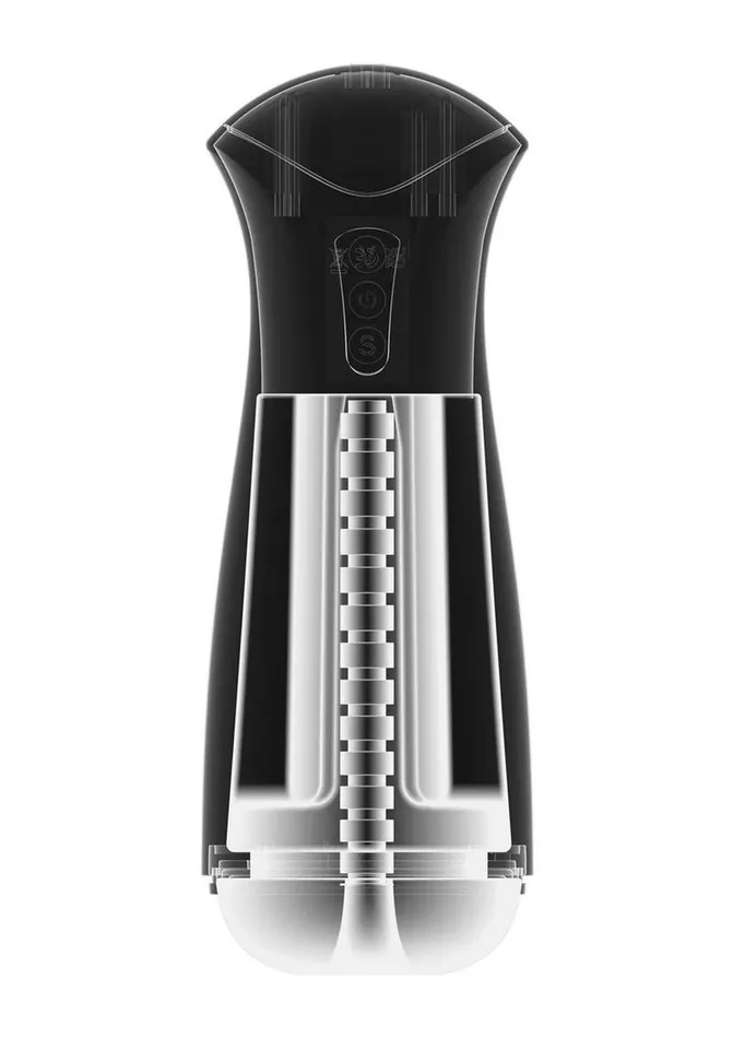 Male Sex Toys PDX Elite Pdx Elite FapGasm Rechargeable Male Masturbator BlackFrosted