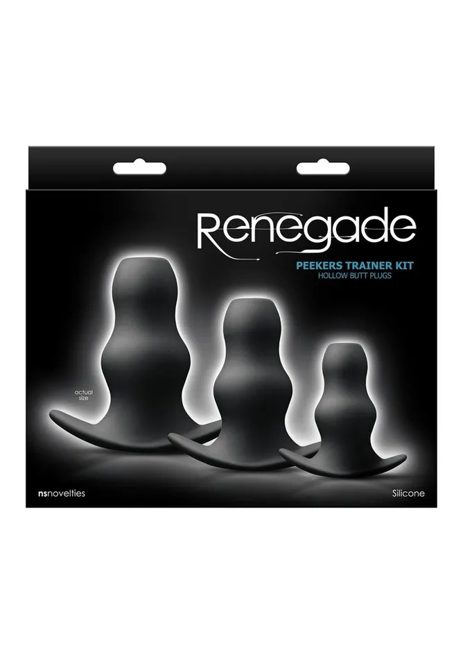 Male Sex Toys Renegade Renegade Peekers Trainer Silicone Hollow Butt Plugs Kit Male Sex Toys Renegade Renegade Peekers Trainer Silicone Hollow Butt Plugs Kit