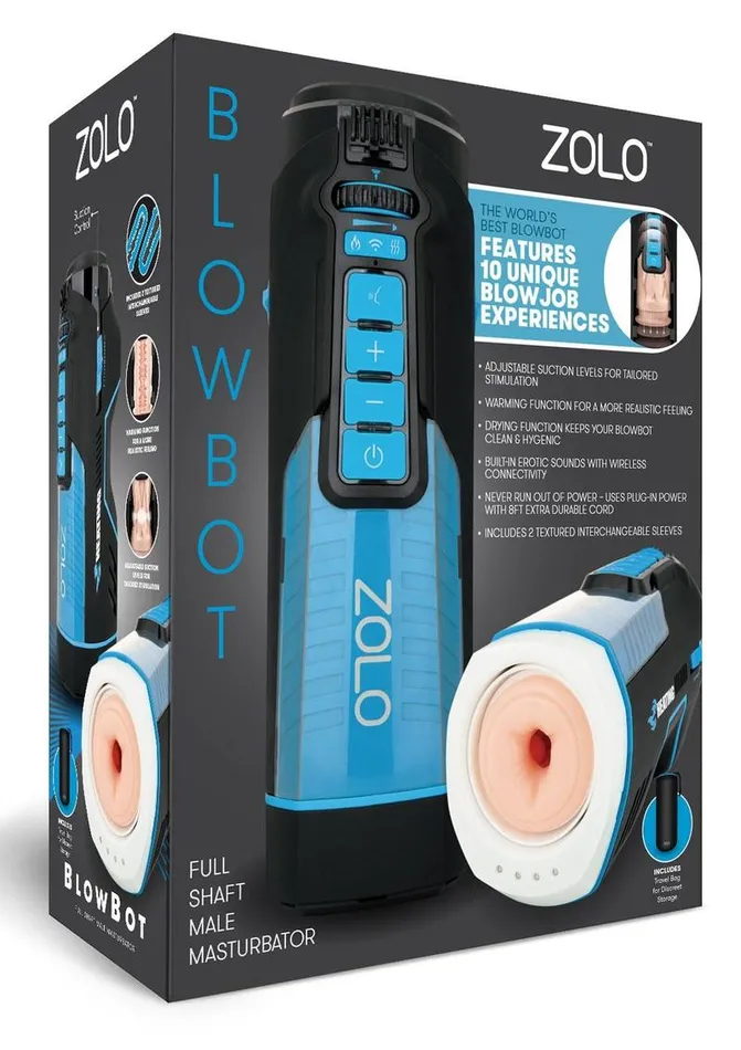 Male Sex Toys Zolo ZOLO Blowbot Full Shaft Male Blowjob Masturbator