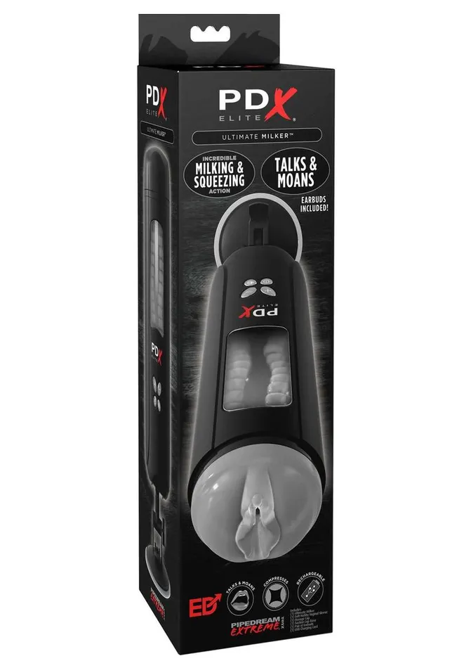 Pipedream Extreme Elite Rechargeable Ultimate Milker Masturbator Pussy PDX Elite Male Sex Toys Pipedream Extreme Elite Rechargeable Ultimate Milker Masturbator Pussy PDX Elite Male Sex Toys