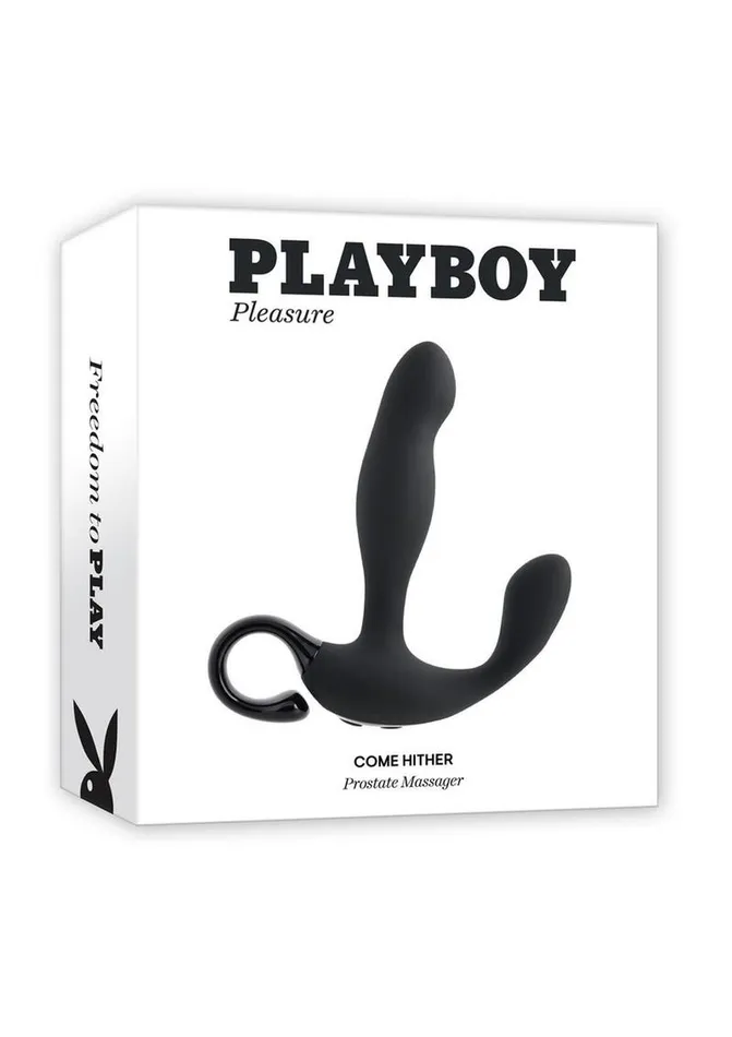 Playboy Male Sex Toys Playboy Come Hither Rechargeable Silicone Vibrating Prostate Massager