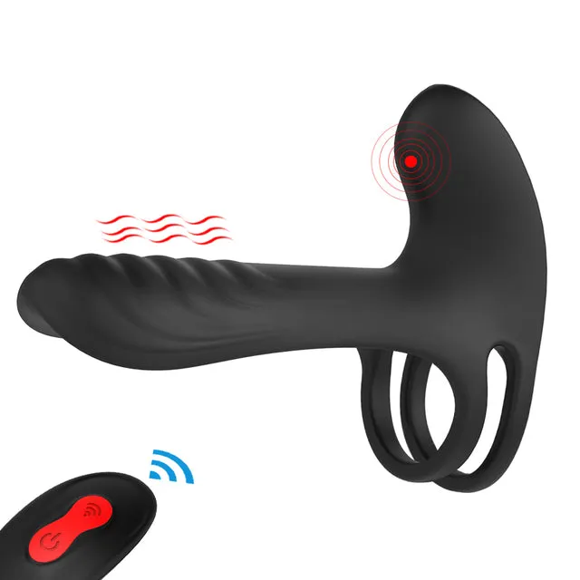 sex toys for us Male Sex Toys Vibrating Cock Ring Dual Penis Ring With Tongue
