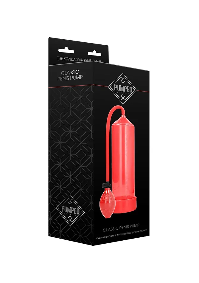 Shots Pumped Male Sex Toys Classic Penis Pump Red