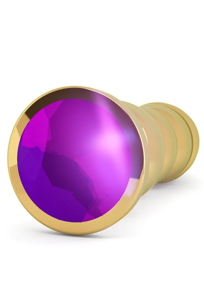 Shots Rich Rich R10 Gold Plug 49 Inch Purple Sapphire Anal