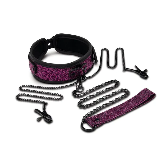 WhipSmart Anal WhipSmart Dragons Lair Collar Leash Nipple Clips Set PurpleBlack Restraints WhipSmart Anal WhipSmart Dragons Lair Collar Leash Nipple Clips Set PurpleBlack Restraints