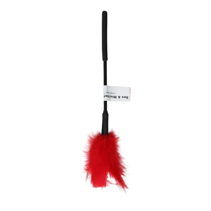 Anal WIL Sex Mischief Feather Tickler Red or Black