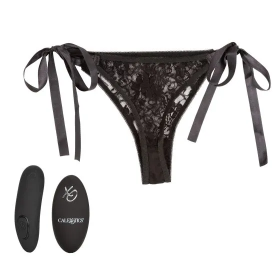 California Exotic Novelties Remote Control Lace Thong Set Female Sex Toys