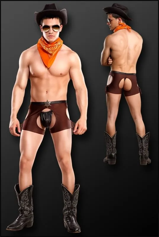 Male Sex Toys Male Power Lingerie Cocky Cowboy Costume Lxl