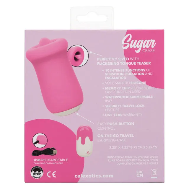 Vibrators CALEXOTICS CALEXOTICS SUGAR CRAZE FLICKING TONGUE PINK