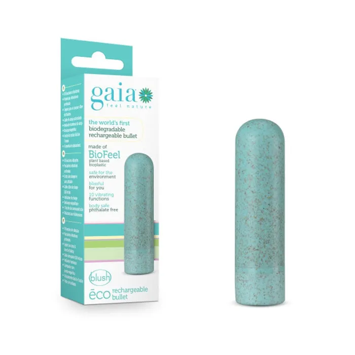 Female Sex Toys Blush Novelties Gaia Eco Rechargeable Bullet Aqua Female Sex Toys Blush Novelties Gaia Eco Rechargeable Bullet Aqua