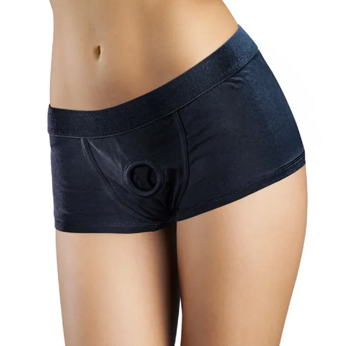 Blush Novelties Harness Briefs Small Black Sex Toy Adult Pleasure Anal