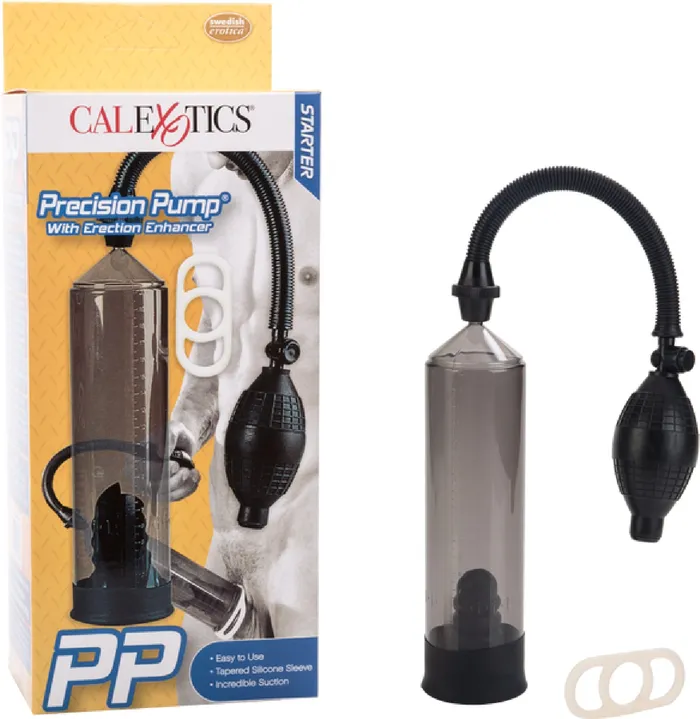 California Exotic Novelties Male Sex Toys Precision Pump With Enhancer Sex Toy Sexual Aid Adult Pleasure Penis Enlarger Smoke