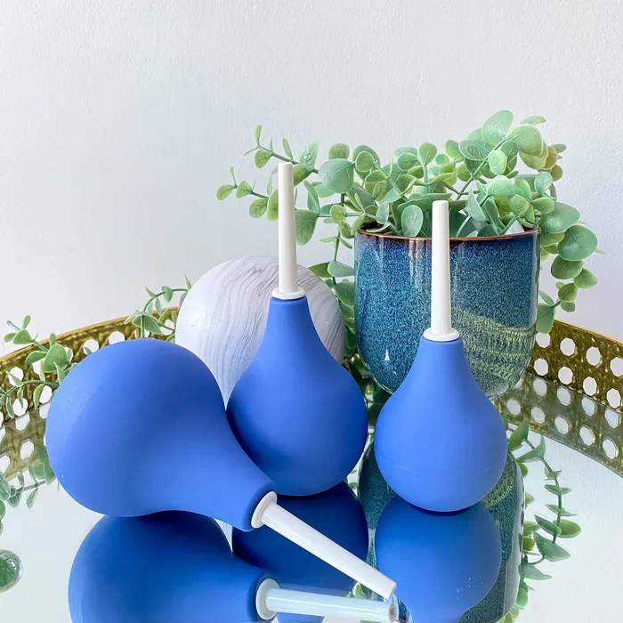 Eccentric Playroom Essentials Blue Silicone Rectal Anal Douche Anal