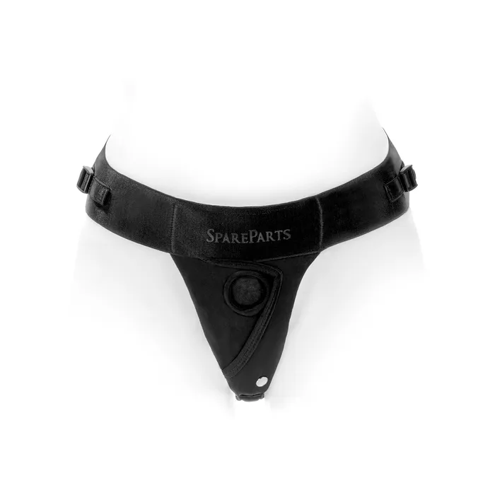 Female Sex Toys SpareParts HardWear SpareParts Theo Cover Undwr Harness Black Single Strap Size A Nylon