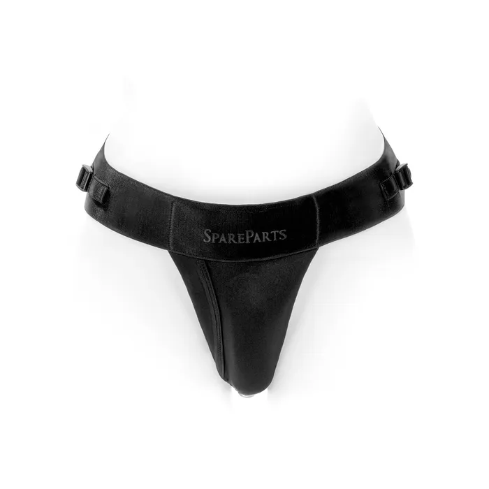 Female Sex Toys SpareParts HardWear SpareParts Theo Cover Undwr Harness Black Single Strap Size A Nylon