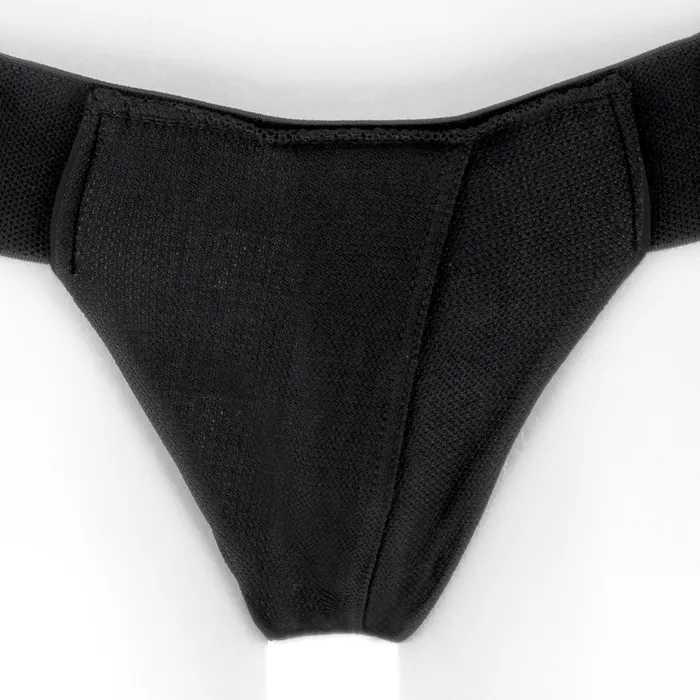Female Sex Toys SpareParts HardWear SpareParts Theo Cover Undwr Harness Black Single Strap Size A Nylon