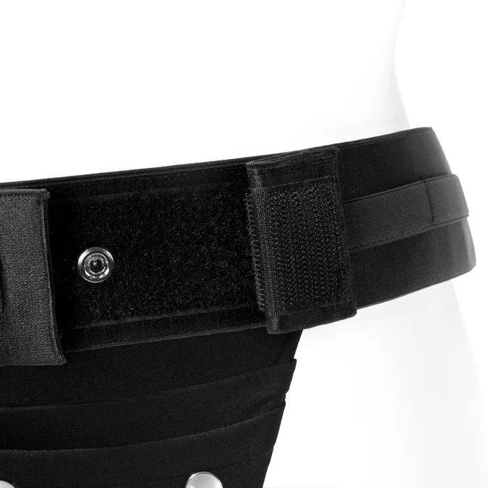 Female Sex Toys SpareParts HardWear SpareParts Theo Cover Undwr Harness Black Single Strap Size A Nylon