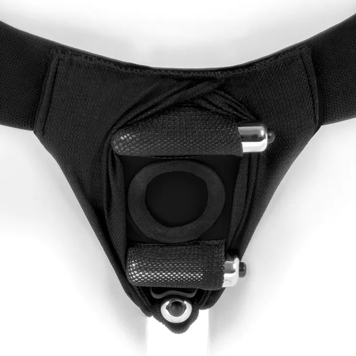 Female Sex Toys SpareParts HardWear SpareParts Theo Cover Undwr Harness Black Single Strap Size A Nylon
