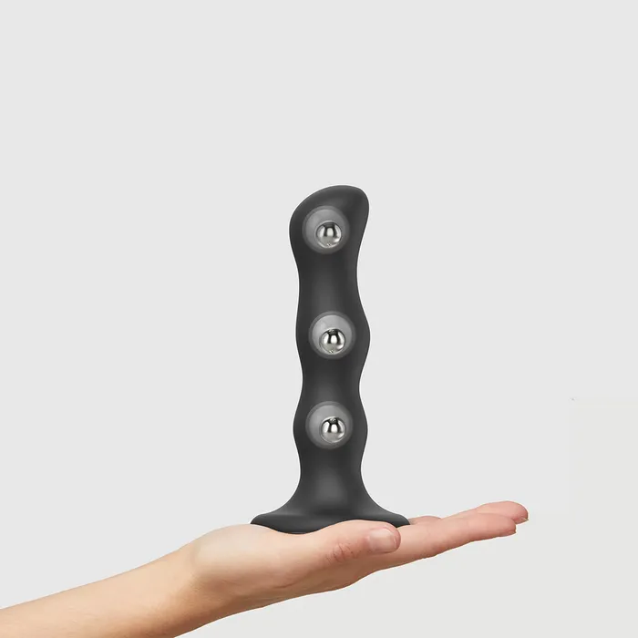 Female Sex Toys StrapOnMe StrapOnMe Geisha Ball Dil Medium Black