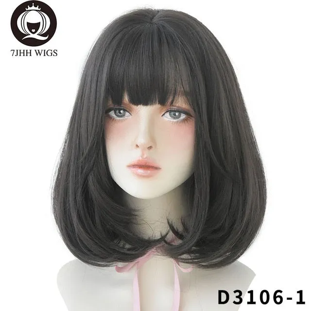Javaughn69ways Anal 7JHH WIGS Natural Comfortable Synthetic Wig for Women Black Shoulder Straight Hair 14 Inch Fashion Hairstyle Wig Javaughn69ways Anal 7JHH WIGS Natural Comfortable Synthetic Wig for Women Black Shoulder Straight Hair 14 Inch Fashion Hairstyle Wig
