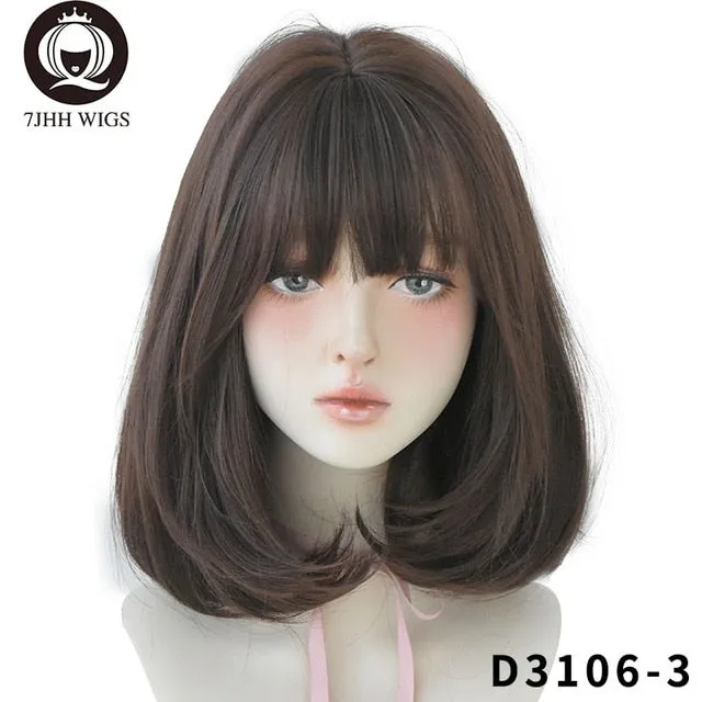 Javaughn69ways Anal 7JHH WIGS Natural Comfortable Synthetic Wig for Women Black Shoulder Straight Hair 14 Inch Fashion Hairstyle Wig Javaughn69ways Anal 7JHH WIGS Natural Comfortable Synthetic Wig for Women Black Shoulder Straight Hair 14 Inch Fashion Hairstyle Wig