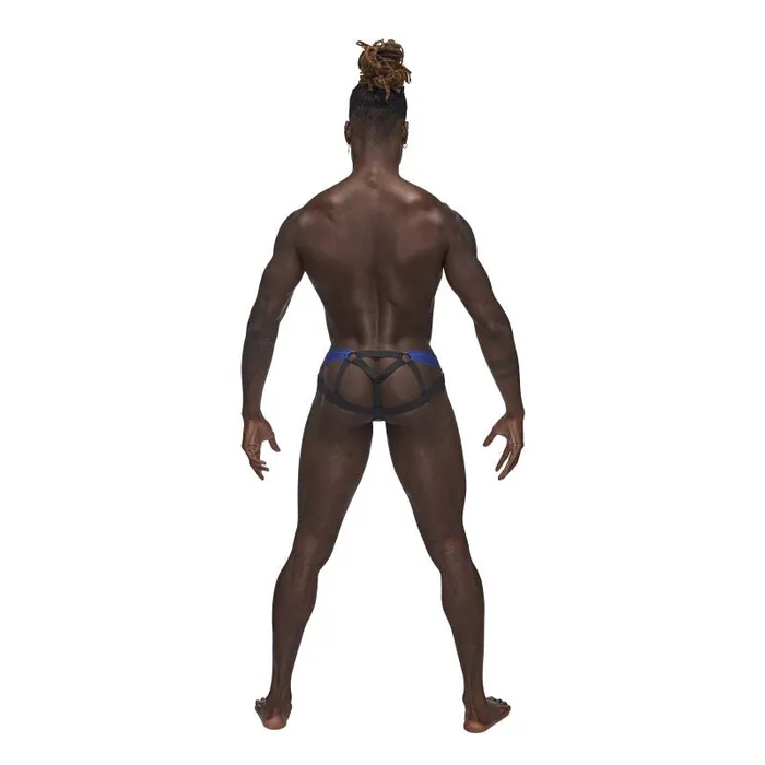 Male Power Sexagon Micro V Thong Blue Male Power Vibrators